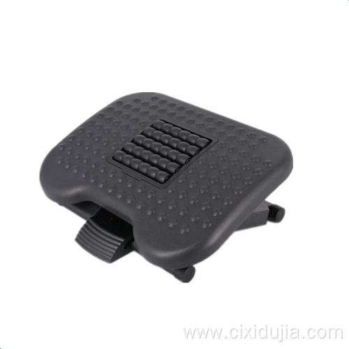 Angle height adjustable plastic massage footrest